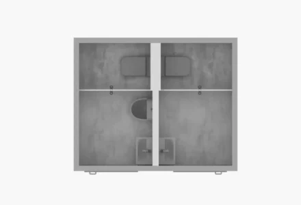 Automata konténer WC