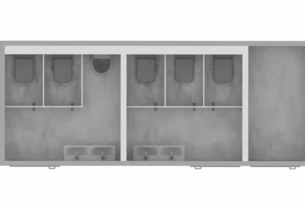 Automata konténer WC